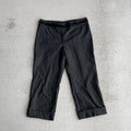 y2k vintage 2000s black pinstripe cropped capri pants fredericks of hollywood size small Graphic Tee – Bold Style · Must-Have Style