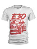 E30 T Shirt Classic M3 E30 Car Graphic Tee German Car Enthusiast Shirt Euro JDM Motorsport Gift Vintage Old School Fan Apparel Graphic Tee – Aesthetic Look · Must-Have Style