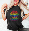 Retro Comfort LGBTQ Shirt Pride Tree Of Life T shirt Queer Pride Crewneck Pride Month Gift Social Justice Tee Equal Rights Crewneck Graphic Tee – Everyday Comfort · High-Quality Print