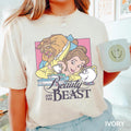 Disney Beauty and the Beast Shirt Belle and Beast Graphic Tee Vintage Princess T Shirt with Chip and Mrs Potts Retro Magic Kingdom Outfit Graphic Tee – Everyday Comfort · Perfect For Daily Wear