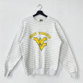 Vintage 90s West Virginia University Sweatshirt West Virginia Crewneck West Virginia Sweater West Virginia Mountaineers Print Logo Medium Sweatshirt – Cozy Vibes · Top Pick For Any Outfit