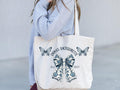 Personalized Bridal Bow Script Tote Bag Custom Bridesmaid Gift Bags Customized Bachelorette Coquette Totes Girl Wedding Party Bag Tote Bag – Everyday Comfort · Perfect For Daily Wear