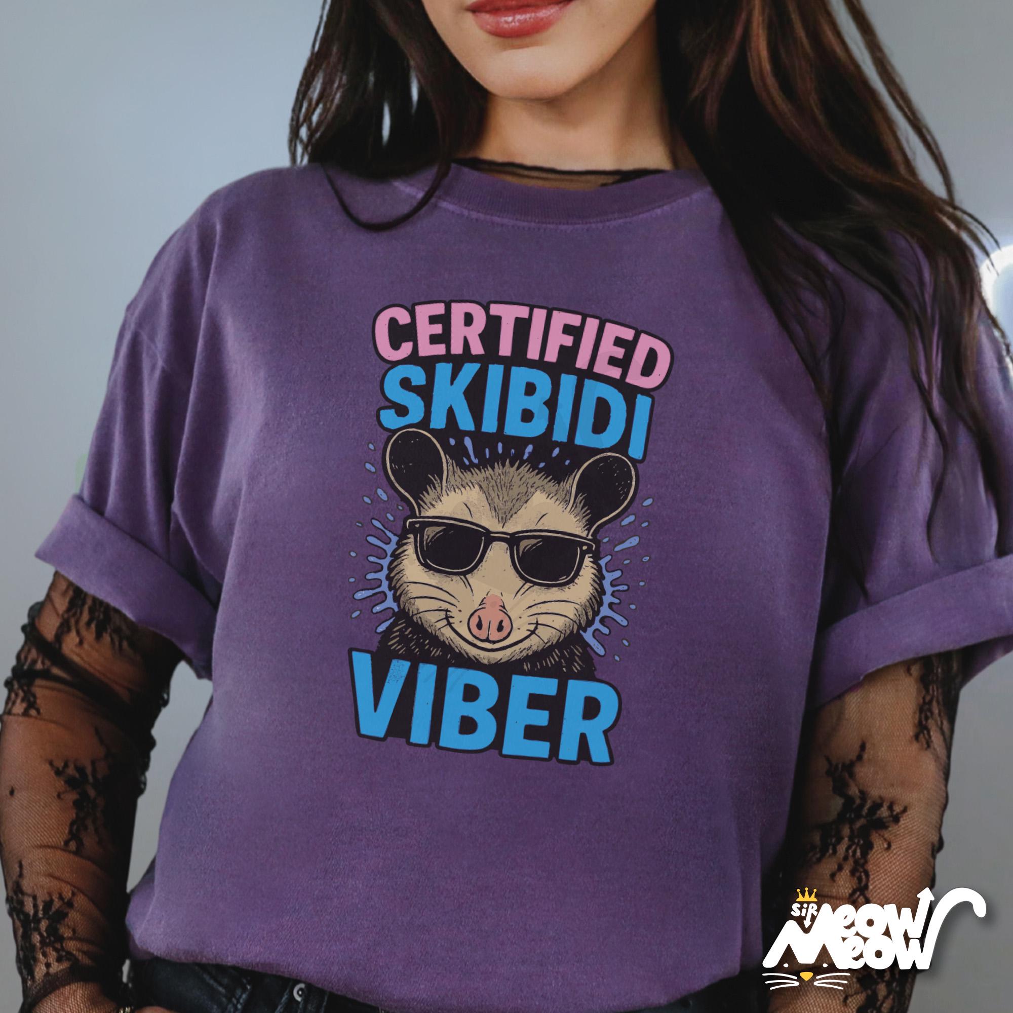 Certified Skibidi Viber T Shirt Funny Opossum Meme Shirt Cool Possum Tee Tee Skibidi Dop Vibe Shirt Retro Animal Shirt Graphic Tee – Everyday Comfort · High-Quality Print