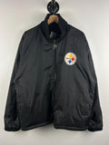 Vintage 90s NFL Pro Player Pittsburgh Steelers Fleece Black Reversible Jacket S Graphic Tee – Everyday Comfort · Top Pick For Any Outfit