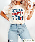 Stars Stripes And Equal Rights Shirt Retro 4th Of July T shirt Liberal American Sweatshirt Patriotic Women Gift Feminist American Shirt Sweatshirt – Everyday Comfort · Must-Have Style