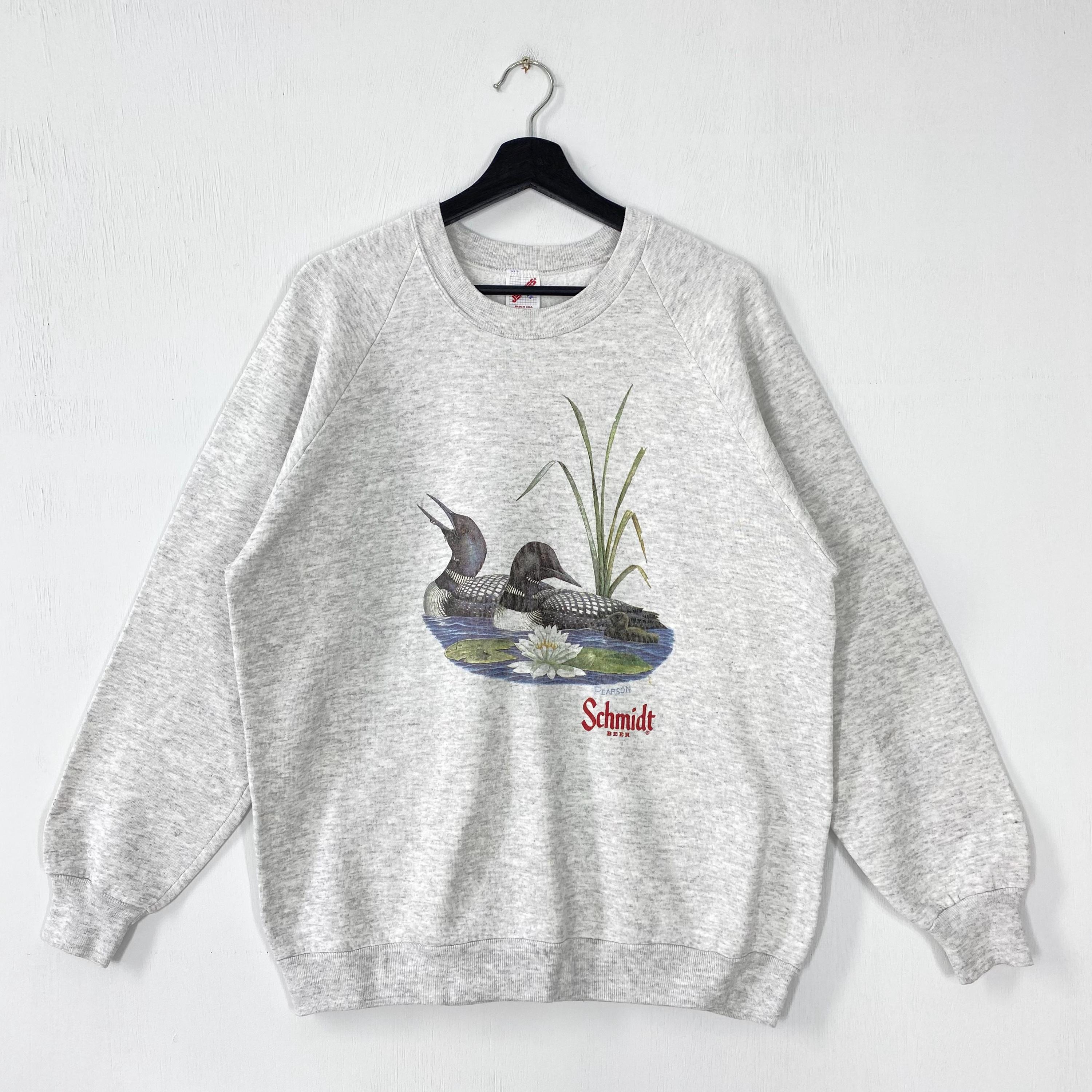 Vintage 80s Outdoor Outfitters Sweatshirt Ducks Crewneck Deer Sweater Pullover Wildlife Deer Wolf Ducks Unlimited Print Logo Grey Large Sweatshirt – Warm & Stylish · Must-Have Style