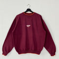 Vintage Virginia Polytechnic Institute Sweatshirt Virginia Tech Crewneck Virginia Sweater Virginia Tech Hokies Embroidered Logo Red Medium Sweatshirt – Fan Favorite · Great Gift For Fans