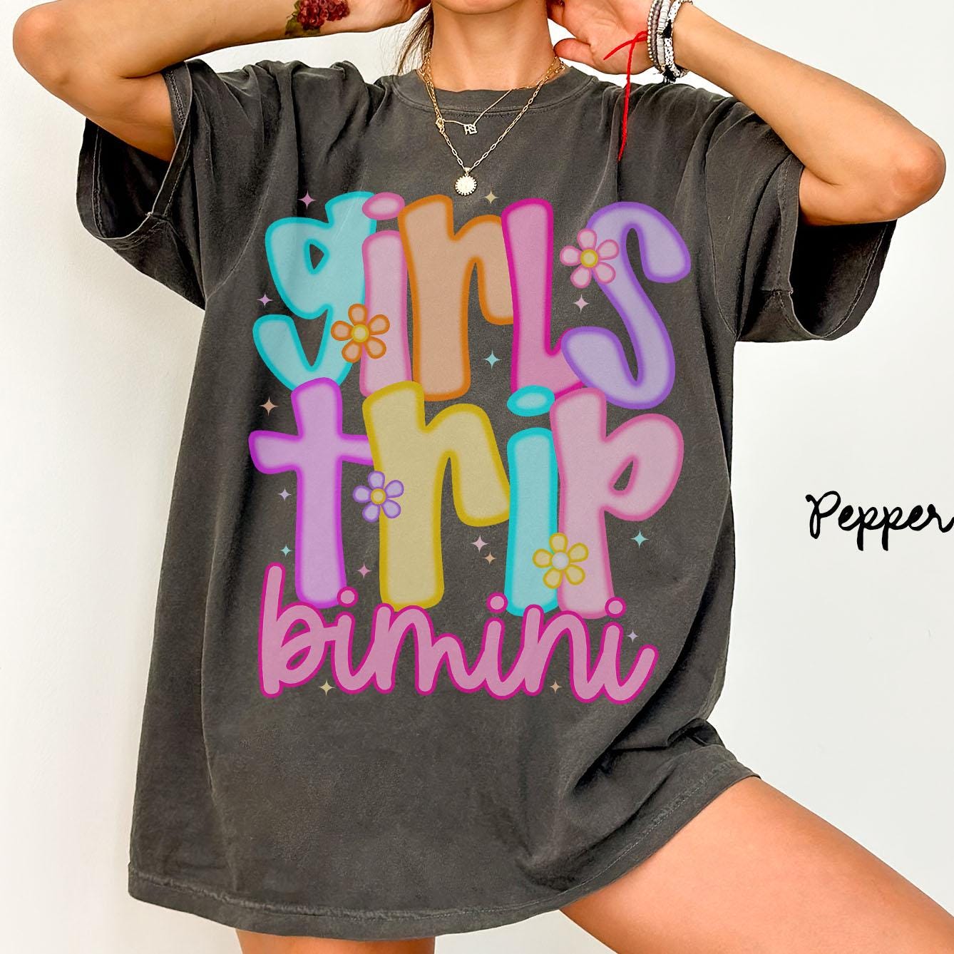Comfort Colors Girls Trip Shirts Bimini Bahamas Matching TShirts Vacation Gifts Group Tees Girls Night Out Girls Weekend Graphic Tee – Warm & Stylish · Trending Graphic Apparel