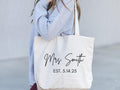 Bride Tote Bags Personalized Bride Bag Wedding Gift Bridal Shower Gift Gift For Bride Bridal Gift Honeymoon Gift Engagement Gifts Tote Bag – Soft Feel · Top Pick For Any Outfit