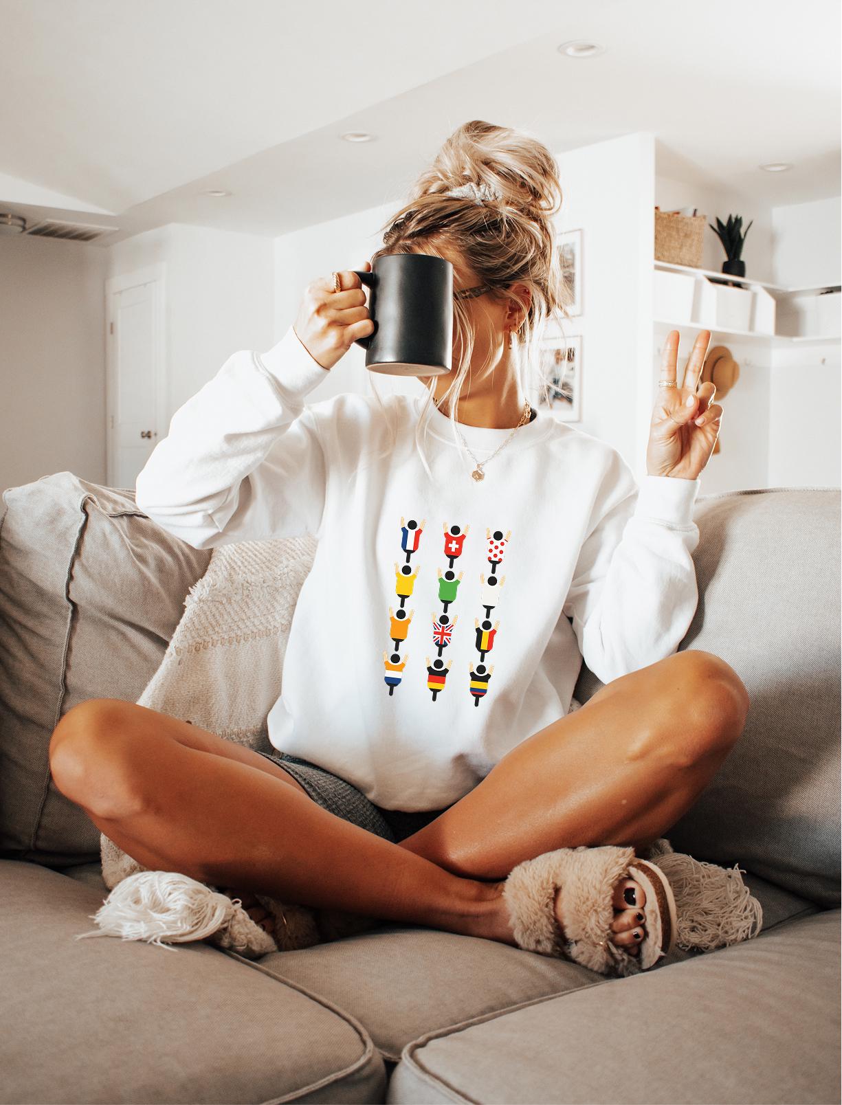 Peleton Sweatshirt Tour de France Fan Fahrrad Sweatshirt Fahrradliebhaber Radfahren Hoodie Radfahrer Shirt Fahrrad Enthusiast Hoodie – Warm & Stylish · High-Quality Print