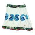 Desigual Short White Skirt Vintage Womens Floral Beaded High End Designer VTG Graphic Tee – Bold Style · High-Quality Print