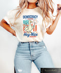 Goose Democracy Is Dying But Hey Nice Fireworks Shirt Funny 4th Of July T shirt Protest Independence Gift Unhinged Goose Crewneck Graphic Tee – Fan Favorite · Must-Have Style