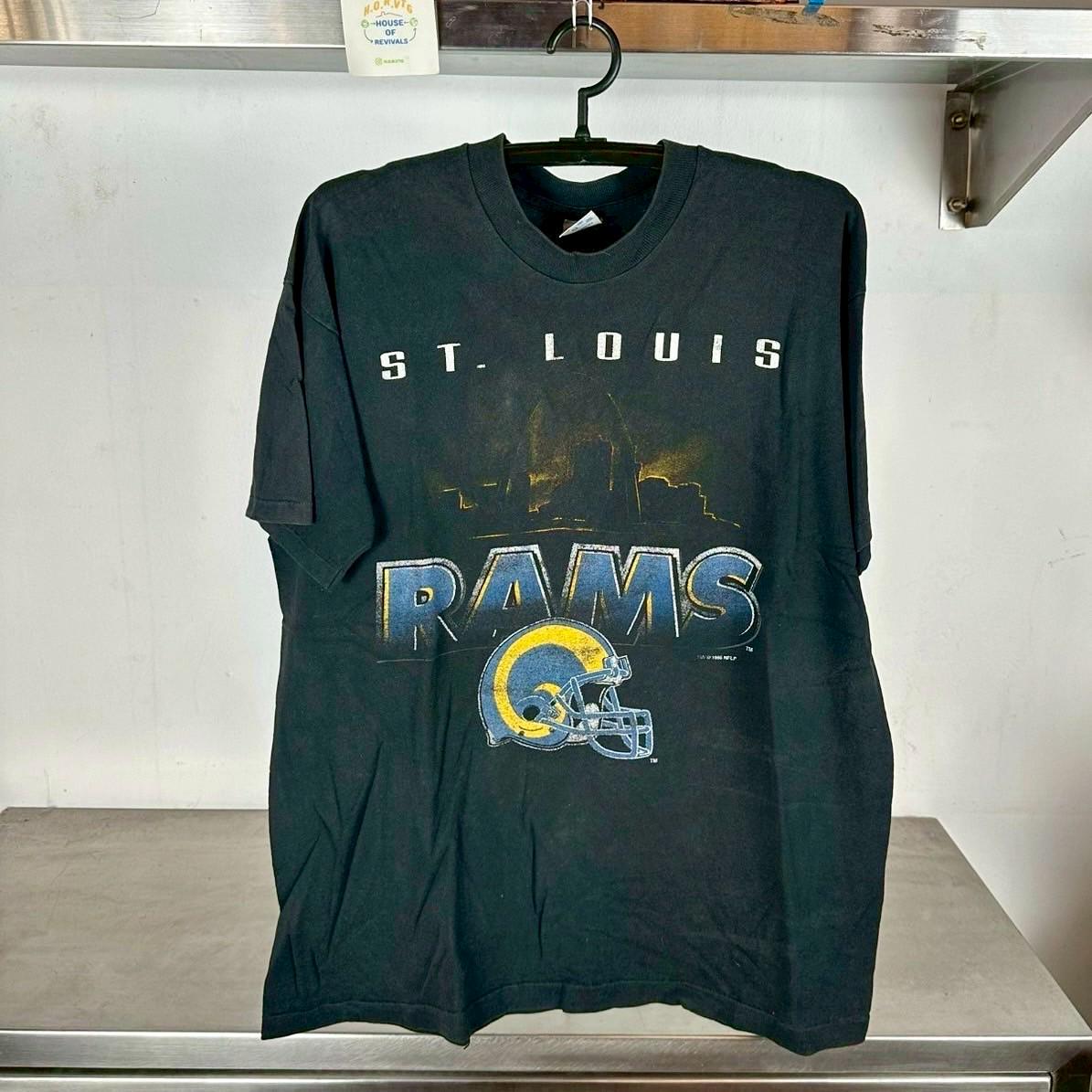 Vintage 1995 St Louis Rams Salem Sportswear NFL Large Single Stitch T shirt Vintage NFl Tshirt Graphic Tee – Warm & Stylish · High-Quality Print