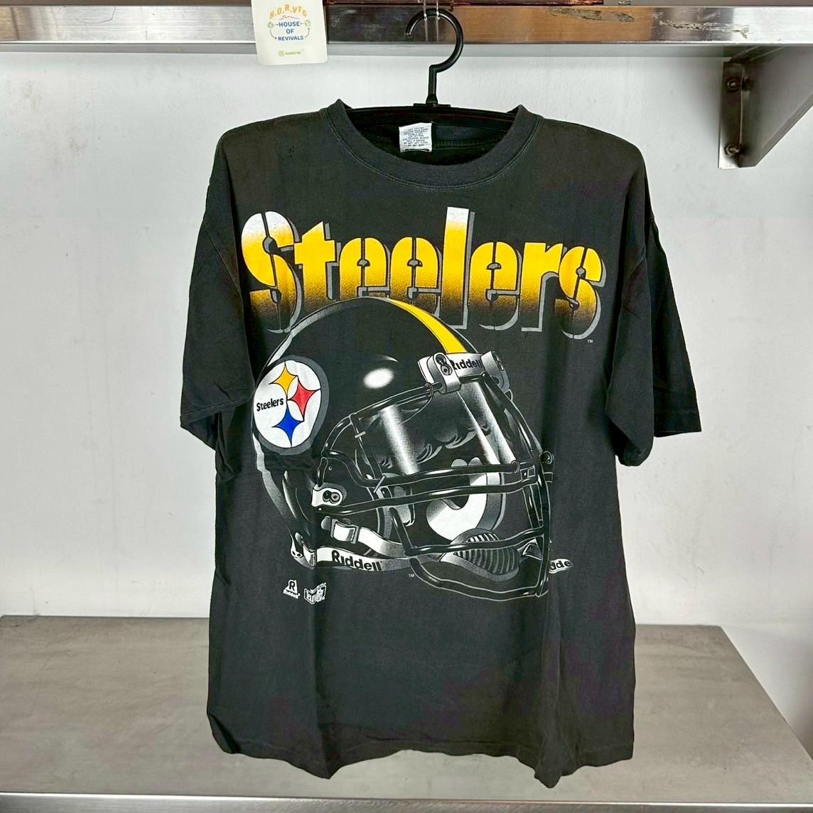 Vintage 1994 Pittsburgh Steelers Helmet Football NFL XL Single Stitch T shirt Pittsburgh Steelers Tshirts Vintage Sports Tshirts Graphic Tee – Bold Style · Trending Graphic Apparel