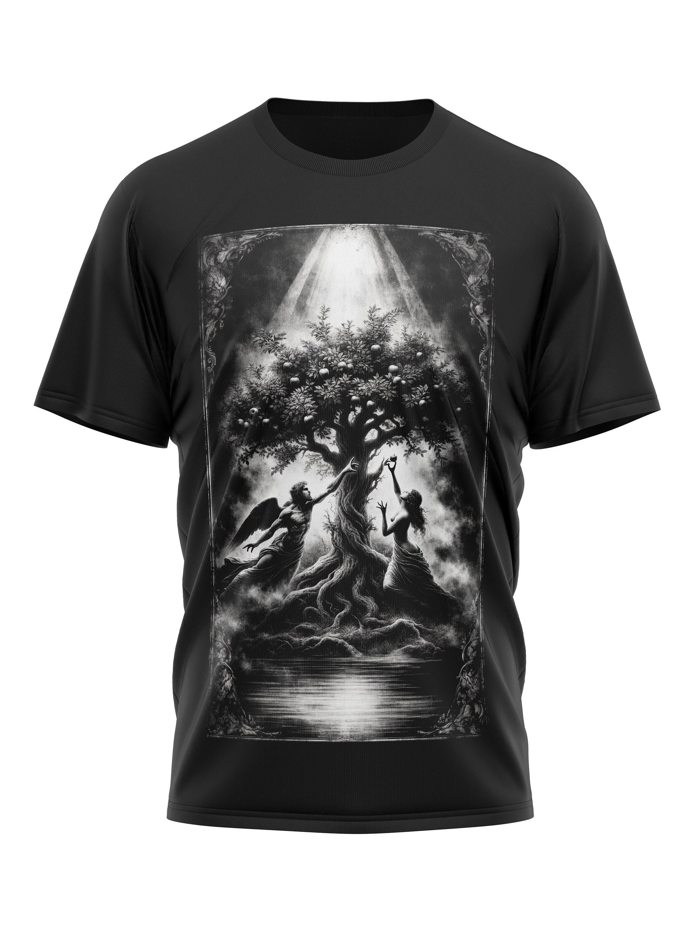 Adan Eve Garden of Eden Gothic Mystic T Shirt Graphic Tee – Premium Graphic · Perfect For Daily Wear