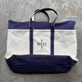 Vintage Large LL Bean Boat And Tote Navy Zipper Canvas Bag Tote Bag – Premium Graphic · Trending Graphic Apparel