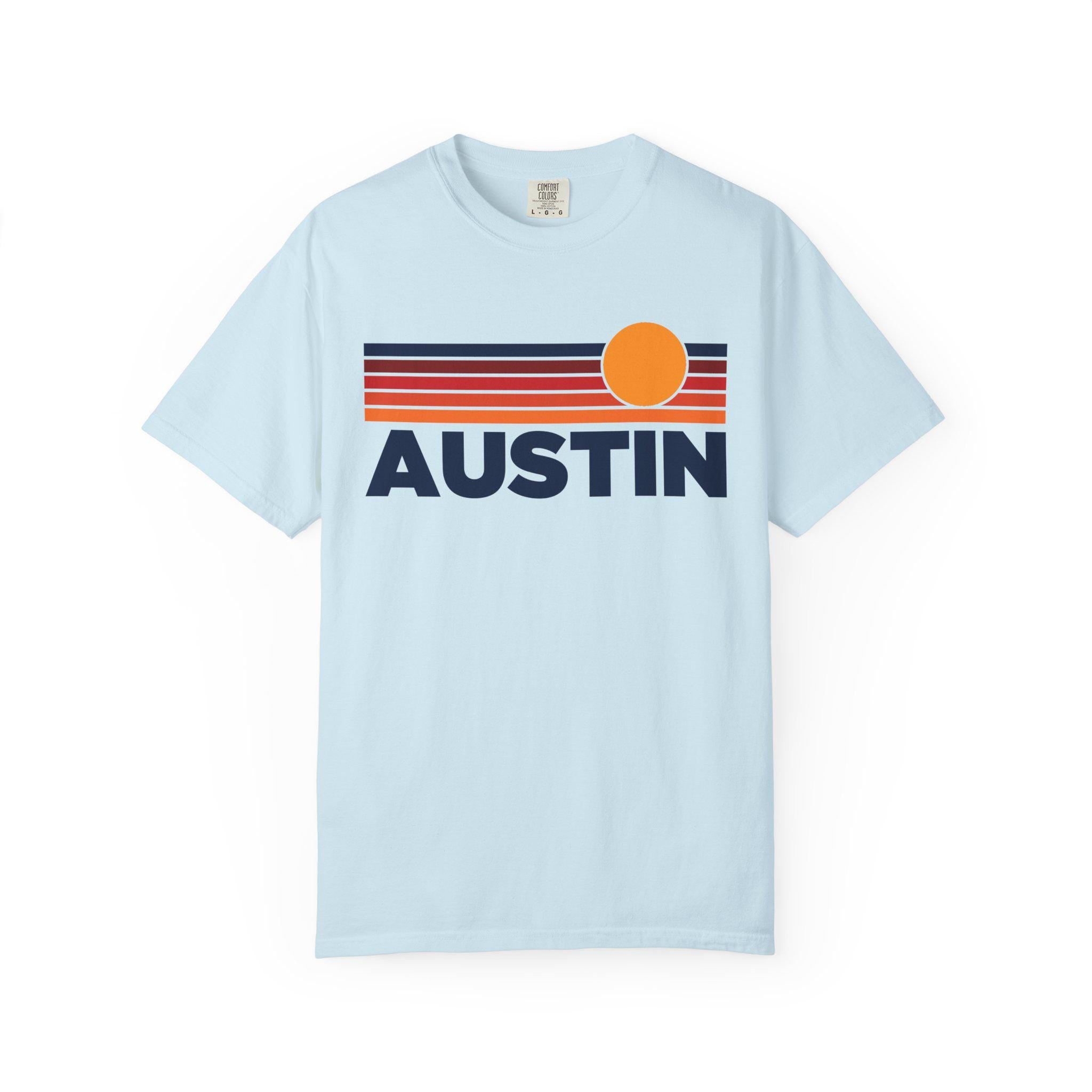 Austin Texas Graphic Tee Comfort Colors Retro Unisex Austin T shirt Graphic Tee – Aesthetic Look · Trending Graphic Apparel