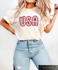 Retro Comfort USA Shirt 4th Of July T shirt American Independence Day Crewneck Fourth Of July Gift Patriotic Mom Gift USA Tee Graphic Tee – Premium Graphic · Must-Have Style