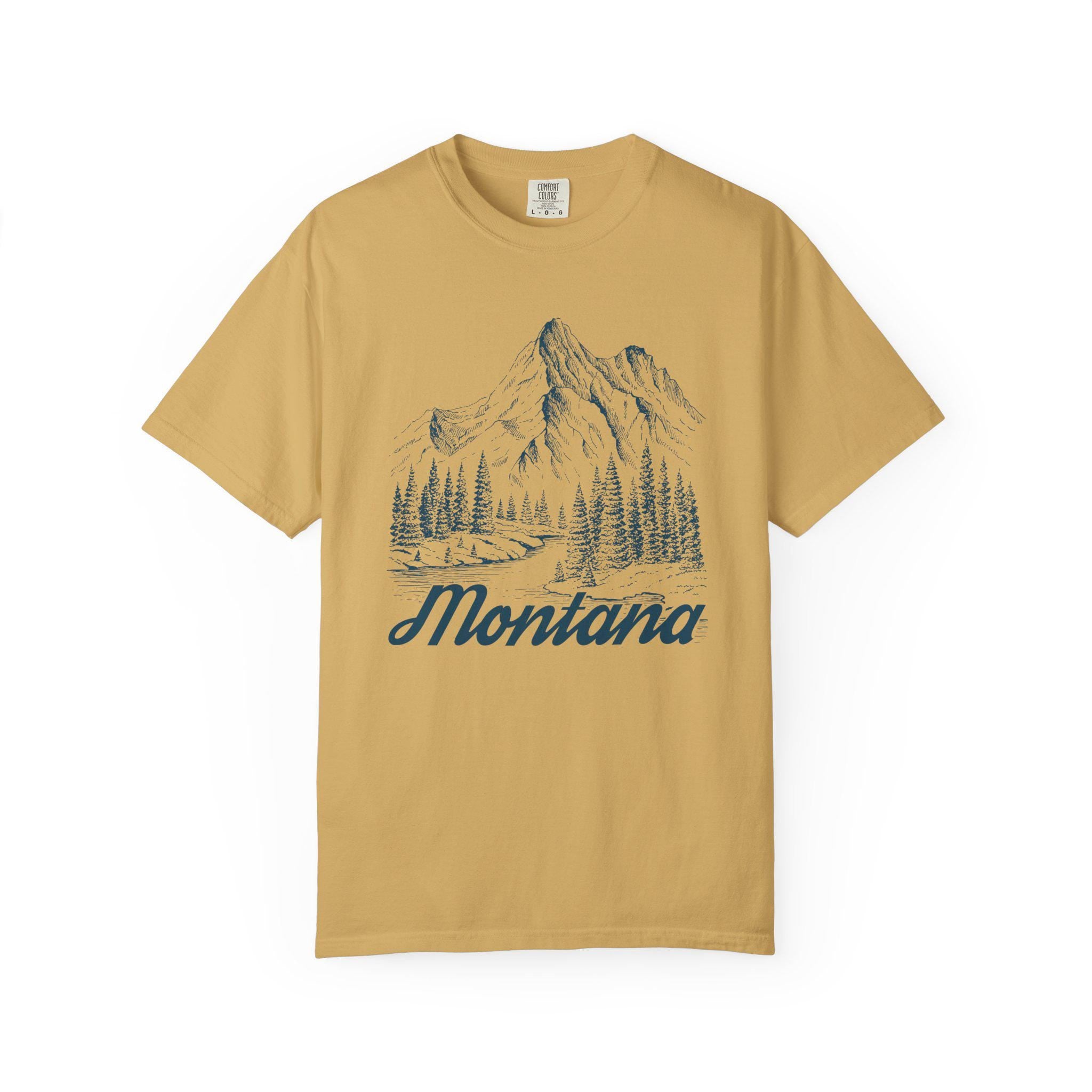 Montana Graphic Tee Mountain Illustration Montana T Shirt Graphic Tee – Fan Favorite · Perfect For Daily Wear