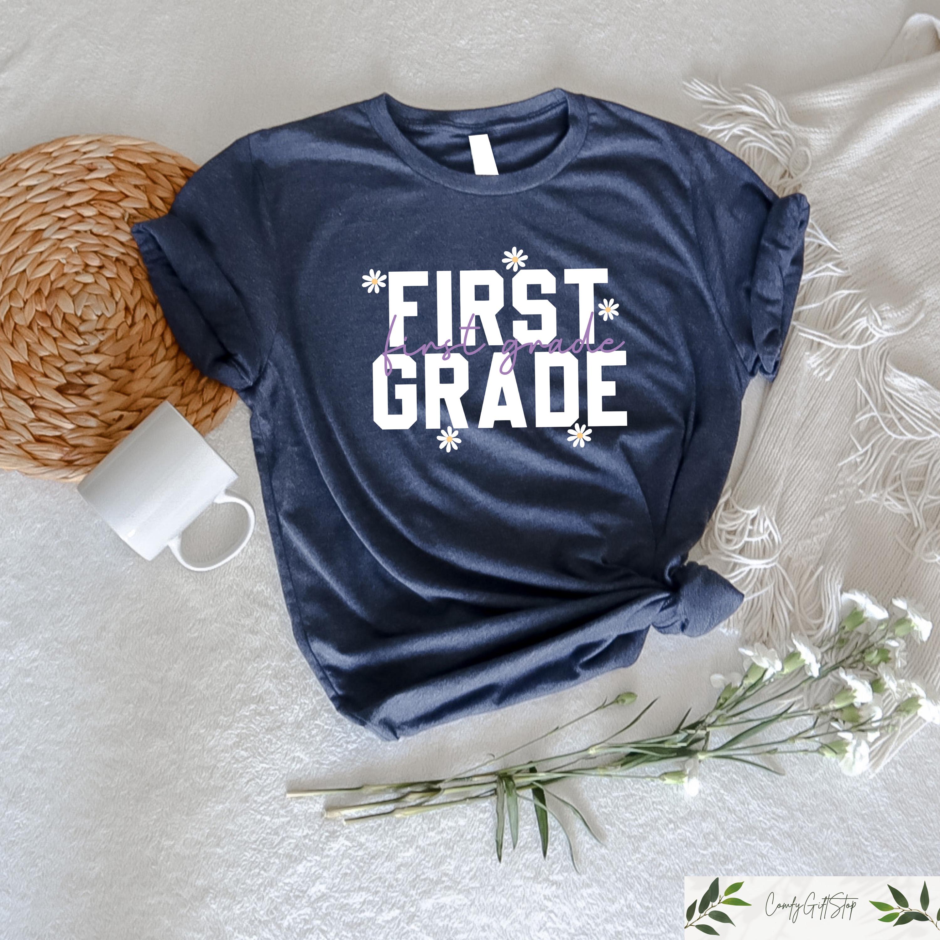 Retro Comfort First Grade Shirt 1st Grade Teacher T shirt Back To School Sweatshirt Elementary Teacher Gift First Grade Teacher Team Tee Sweatshirt – Easygoing Wear · Must-Have Style