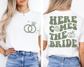 Custom Retro Bachelorette Party Shirts Here Comes the Bride Matching Shirt Bridal Shower Gift for Bride To Be Bridesmaid Bride Squad Shirt Graphic Tee – Everyday Comfort · Great Gift For Fans