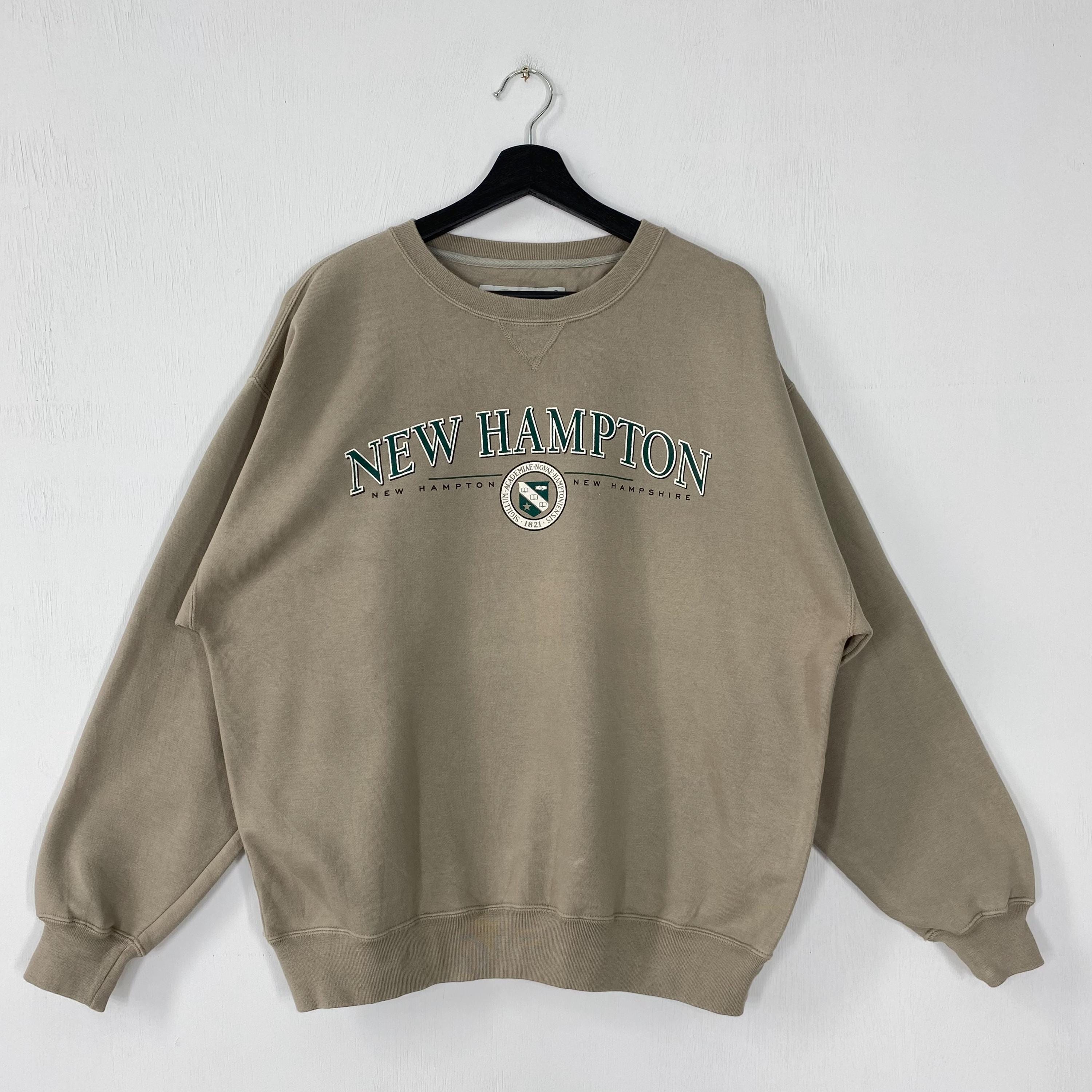 Vintage 90s New Hampton School Sweatshirt New Hampton Crewneck New Hampton Sweater Pullover New Hampton Print Logo Brown Small Sweatshirt – Everyday Comfort · Perfect For Daily Wear