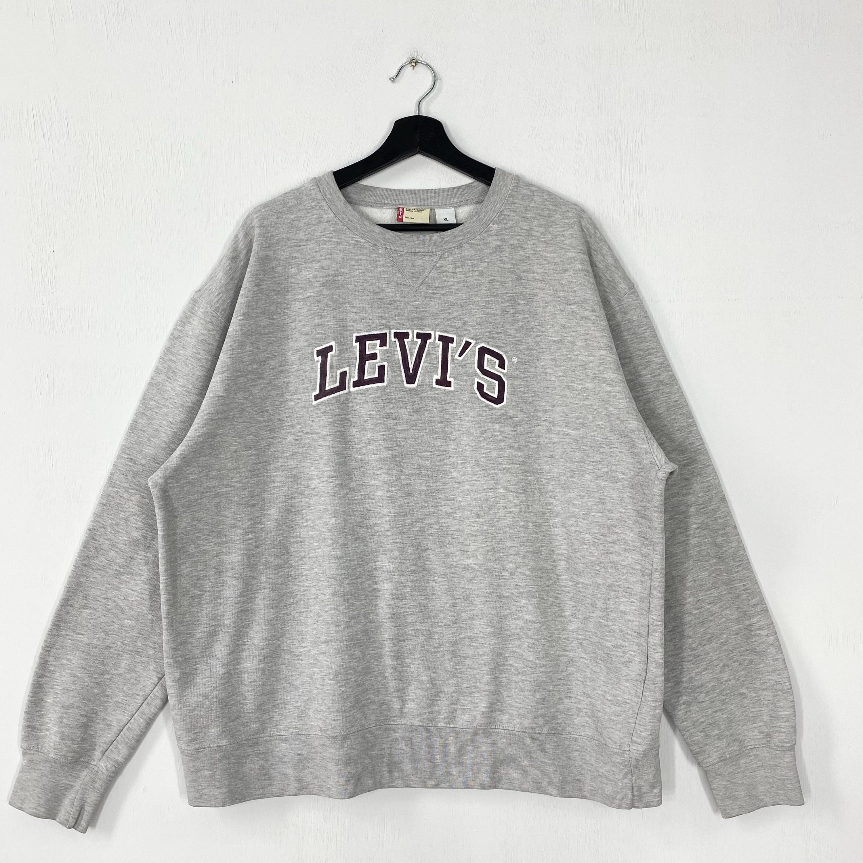 Vintage 90s Levi39s Strauss Sweatshirt Levi39s Factory Crewneck Levis Denim Sweater Pullover American Levi39s Strauss Embroidered Logo XLarge Sweatshirt – Everyday Comfort · High-Quality Print