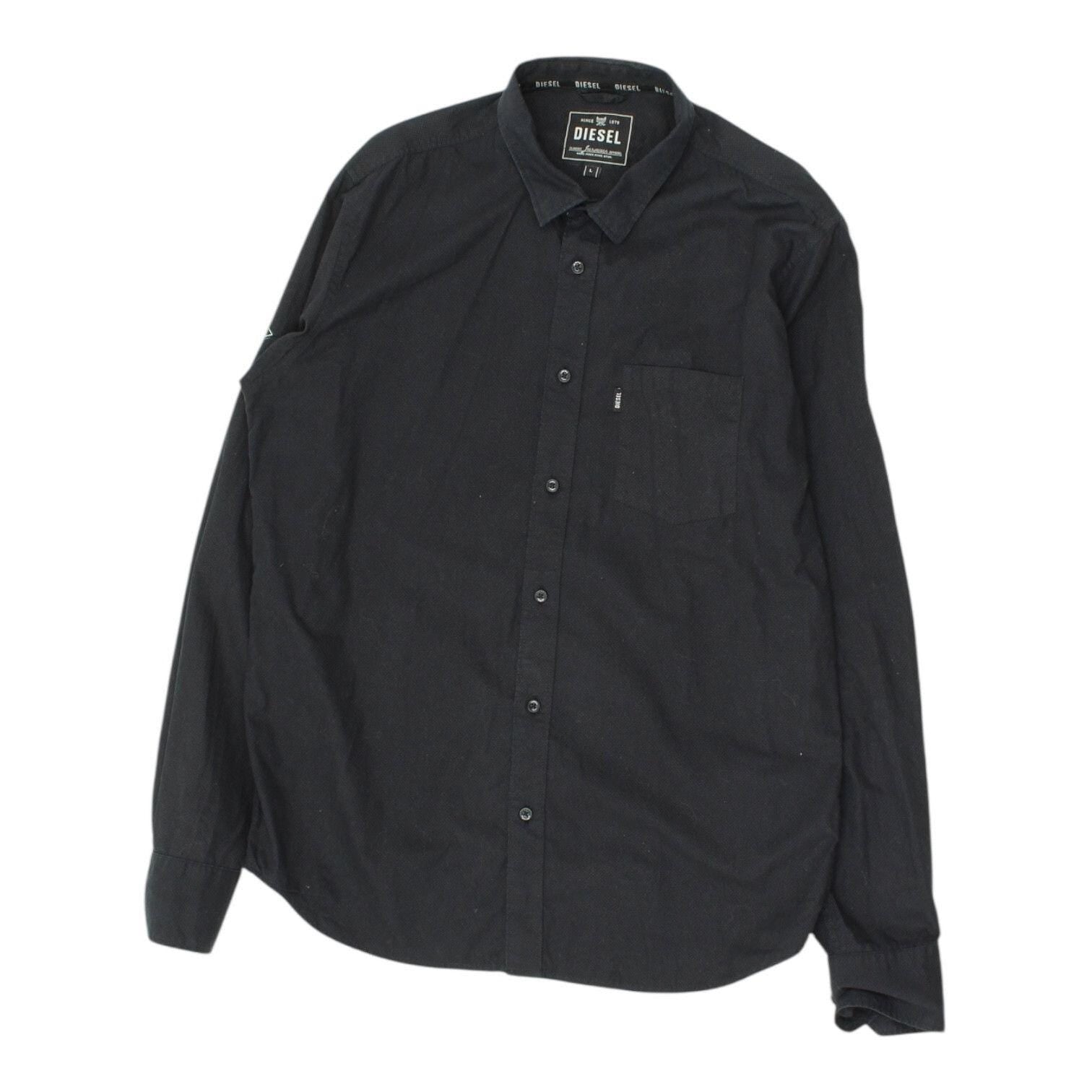 Diesel Mens Navy Shirt Vintage Button Up Collar Designer Smart Casual Collared Graphic Tee – Feel-Good Design · Great Gift For Fans