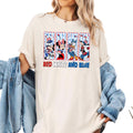 Red White and Blue Disney Shirt Mickey Minnie Daisy Goofy Patriotic 4th of July Tee Matching Family Disneyland Independence Day T shirt Graphic Tee – Warm & Stylish · Top Pick For Any Outfit
