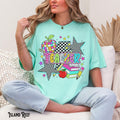 Teacher Shirt Retro Teacher Tee Back to School Checker T Shirt Back 2 School Tshirt Apple Books Gift for Teacher Graphic Tee – Fan Favorite · Top Pick For Any Outfit