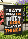Deer Hunting Garden Banner Rustic Home Decor Deer Hunter Gift Garden Flag for Hunters Hunting Season Decor Novelty Hunting Gift Graphic Tee – Premium Graphic · Perfect For Daily Wear