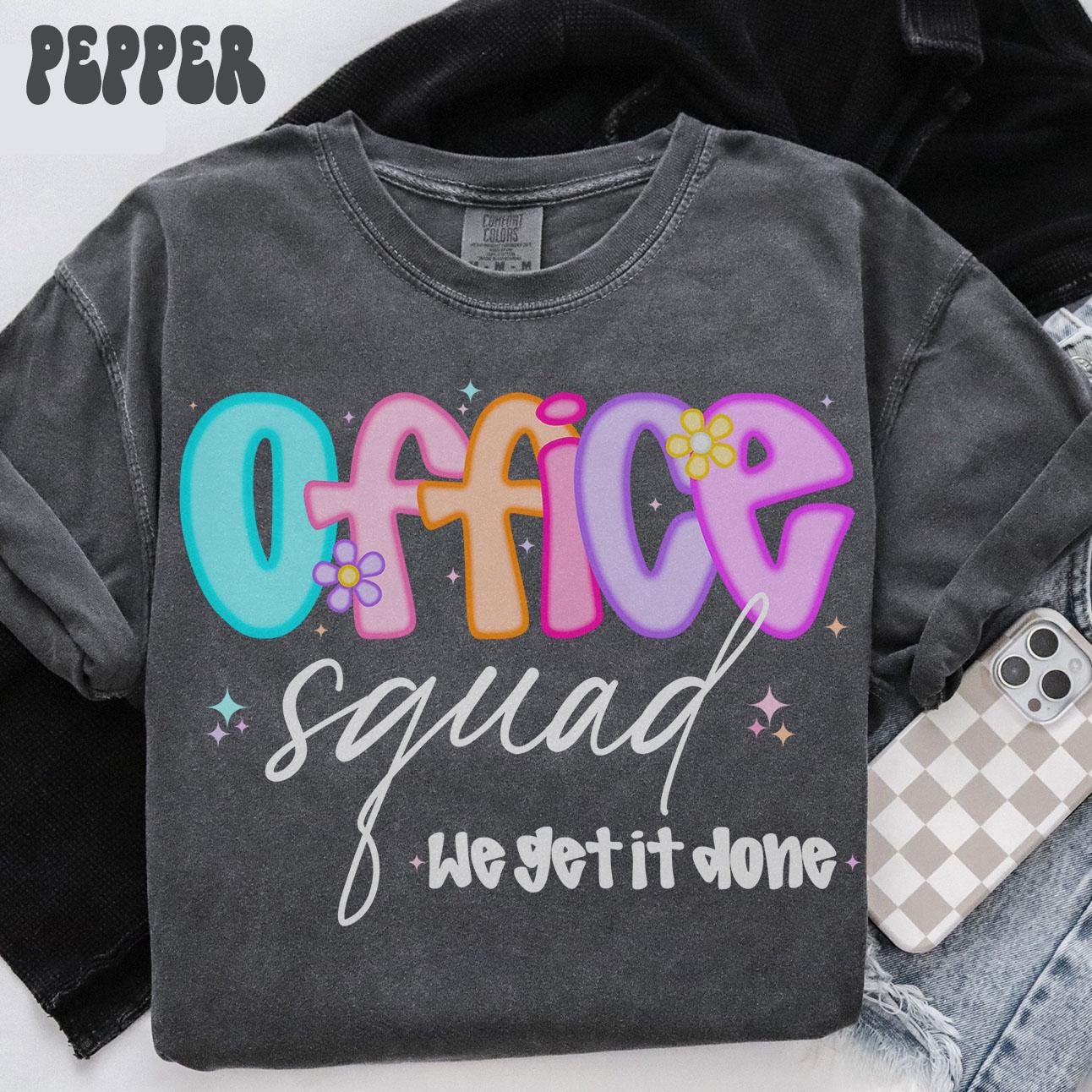 Comfort Colors Front Office Squad Shirt School Office TShirt Secretary Tee Administrative Assistant Staff Appreciation Back to School Graphic Tee – Cozy Vibes · Perfect For Daily Wear