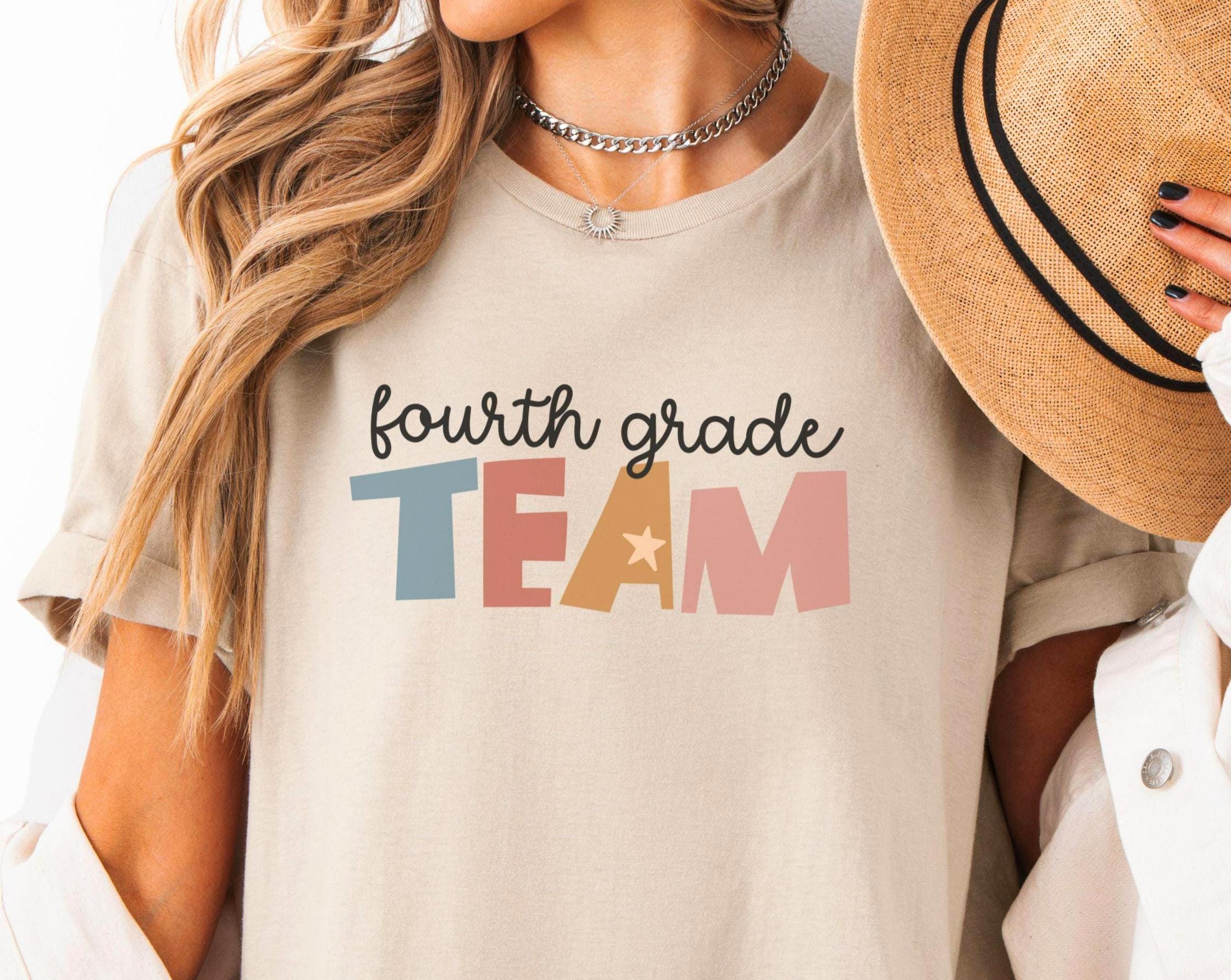 4th Grade Teacher Shirt Teacher Team Shirts Fourth Grade Shirt Back to School Teacher Tee Matching 4th Grade Team Crew or Squad Gifts Graphic Tee – Fan Favorite · Top Pick For Any Outfit