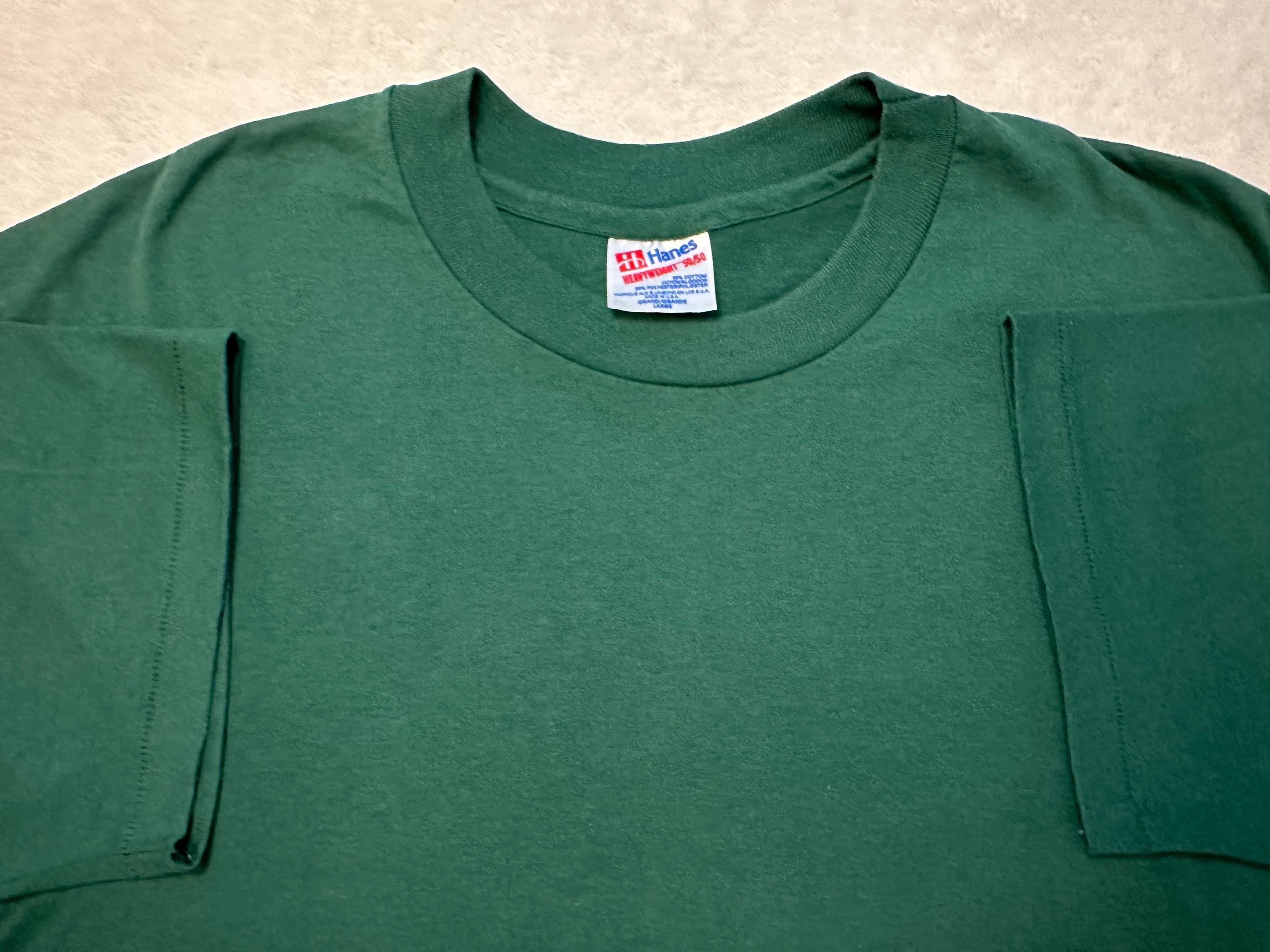 Vintage 1990s 90s Hanes Made In USA Single Stitch Blank Green Surf T Shirt L NEW Graphic Tee – Soft Feel · Top Pick For Any Outfit