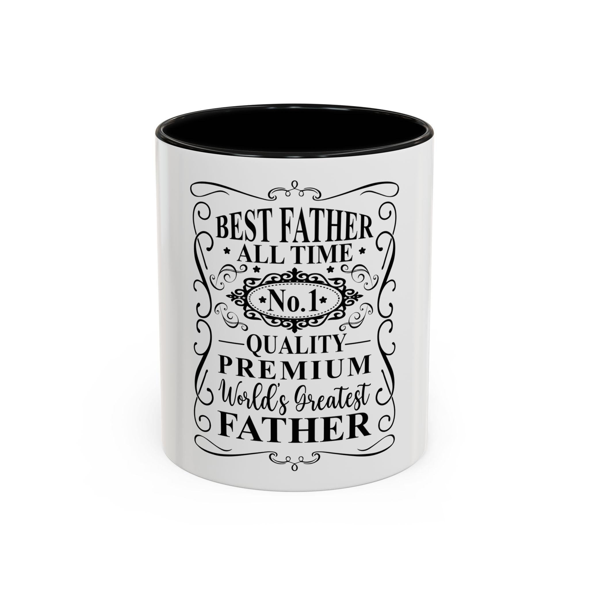 Best Father Coffee Mug World39s Greatest Dad Gift Black Accented Mug for Father39s Day Birthday Appreciation Daily Coffee Graphic Tee – Premium Graphic · Great Gift For Fans