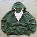 Vintage 90s Forest Green Thermal Lined Full Zip Hoodie Hoodie – Everyday Comfort · Trending Graphic Apparel