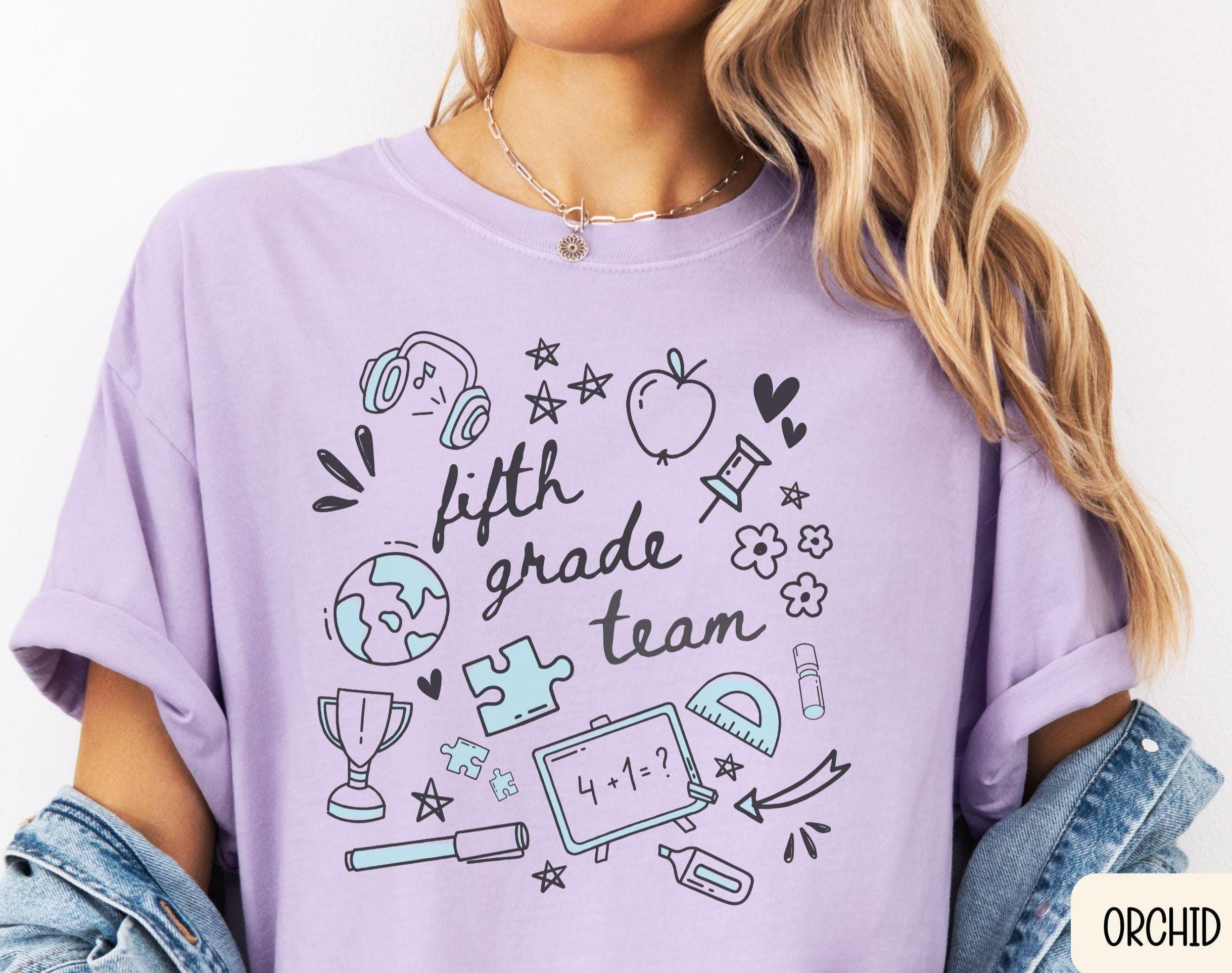 5th Grade Team Shirts Tee Fifth Grade Teacher Shirt Fifth Grade Shirt 5th Grade Shirt Back to School Teacher Tee Graphic Tee – Aesthetic Look · Great Gift For Fans