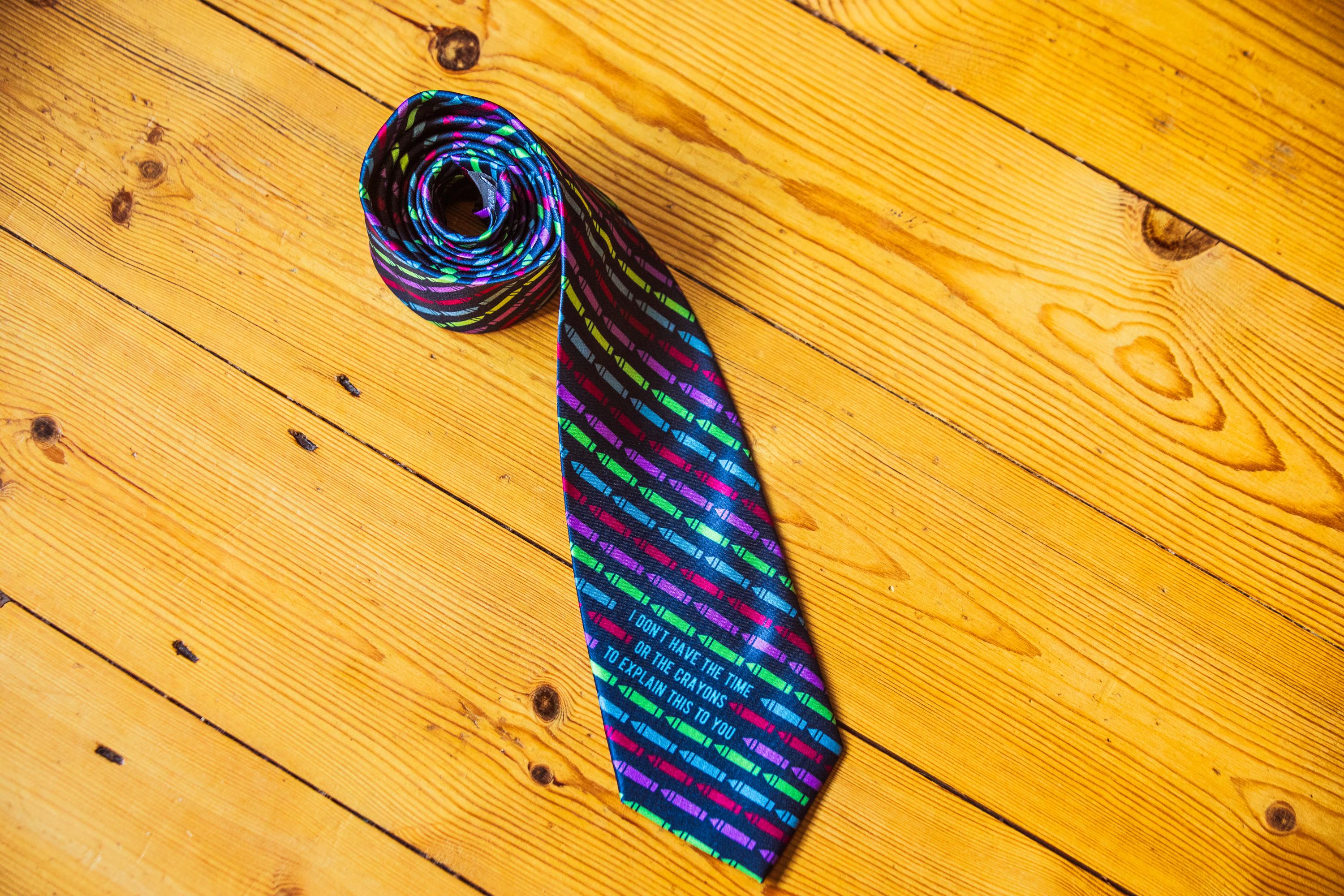 Father39s Day Gift Don39t Have The Time or Crayons To Explain This Necktie For Work Gift For Dad Gifts For A Father Funny Neckties Work Graphic Tee – Easygoing Wear · High-Quality Print