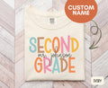 Custom 2nd Grade Teacher Shirt Personalized Second Grade Teacher Tee Back to School Gift Customizable Teacher Name Shirt Graphic Tee – Bold Style · Must-Have Style