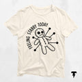 Funny Sassy Sarcastic Tee Feeling Stabby Today Shirt Unisex Jersey Short Sleeve Voodoo Doll Shirt Humorous Graphic Tee Novelty T Shirt Jersey – Everyday Comfort · High-Quality Print