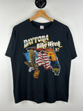 Vintage 80s Daytona Bike Week Black Tee Size L Graphic Tee – Cozy Vibes · Trending Graphic Apparel