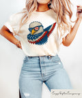 Retro Comfort American Eagle Shirt 4th Of July Eagle T shirt USA Independence Day Gift Fourth Of July Tee Patriotic Eagle Crewneck Graphic Tee – Aesthetic Look · Great Gift For Fans