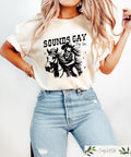 Retro Comfort Gay Pride T shirt Sounds Gay I39m In Shirt Lesbian Cowgirl Crewneck Western LGBTQ Ally Gift Gay Cowboy Tee Equality Shirt Graphic Tee – Fan Favorite · Must-Have Style