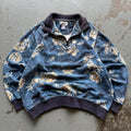 Vintage 90s Y2K Hawaiian Floral AOP Quarter Zip Sweatshirt Sweatshirt – Cozy Vibes · Perfect For Daily Wear