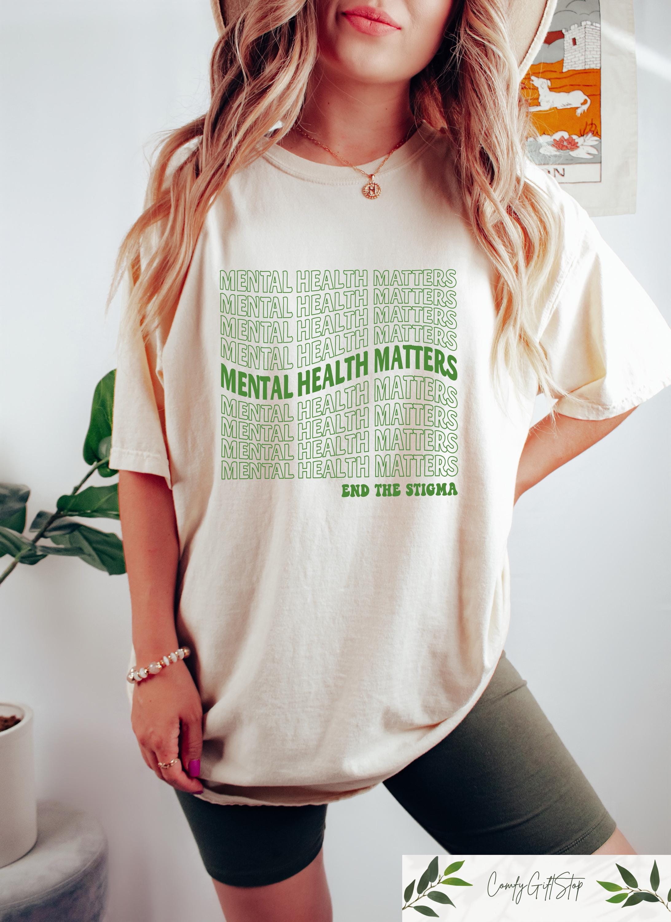 Retro Comfort Mental Health Matters Shirt Anxiety T shirt Mental Health Sweatshirt Psychologist Gift Funny Therapist Crewneck Sweatshirt – Premium Graphic · High-Quality Print