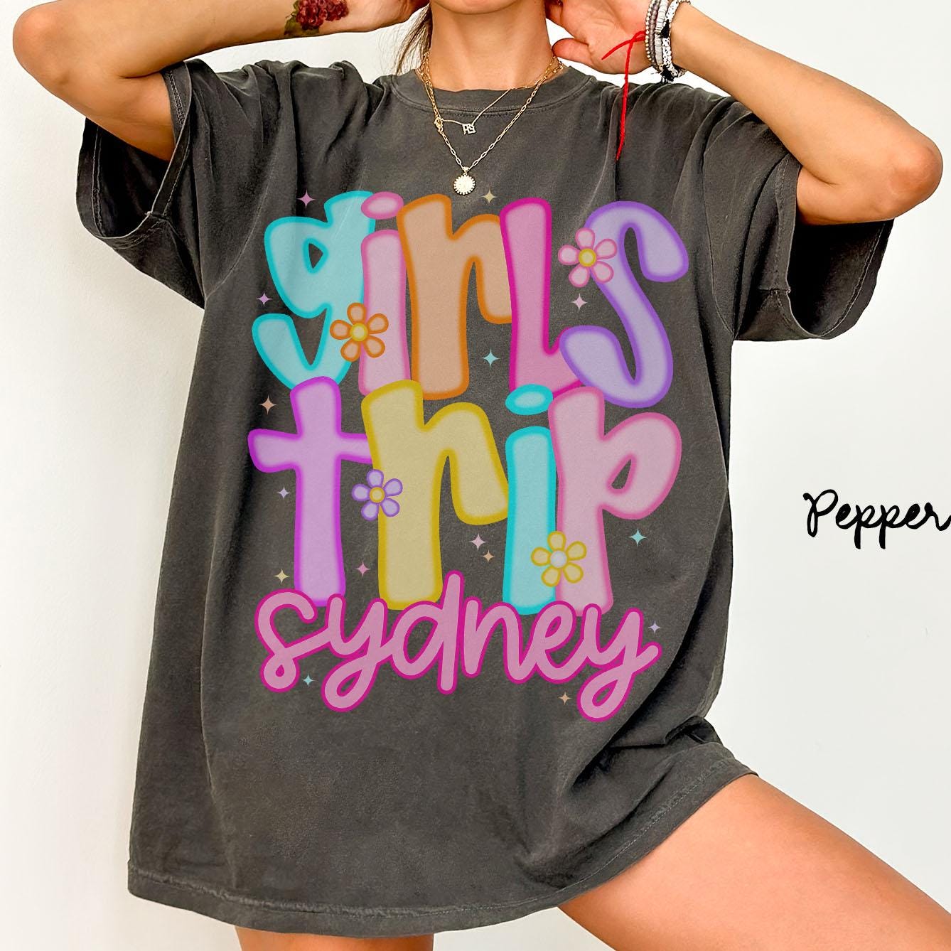 Comfort Colors Girls Trip Shirts Sydney Matching TShirts Vacation Gifts Group Tees Girls Night Out Girls Weekend Graphic Tee – Warm & Stylish · Great Gift For Fans