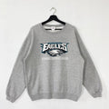 Vintage Philadelphia Eagles Sweatshirt Eagles Crewneck Eagles Sweater Pullover Sportswear NFL Philadelphia Eagles Print Logo Grey Large Sweatshirt – Soft Feel · Top Pick For Any Outfit