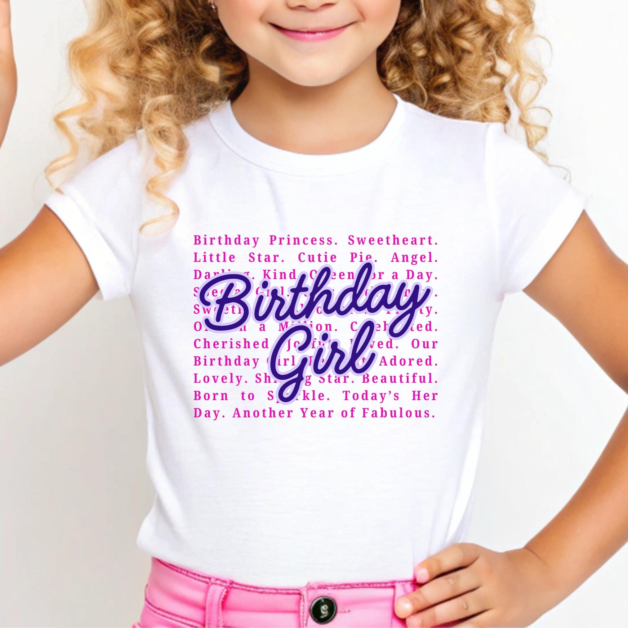 Birthday Girl Shirt for Kids Birthday T Shirt for Birthday Girl Tee Pink Birthday TShirt Birthday Shirt Toddler Birthday Shirt Cute Sassy Graphic Tee – Soft Feel · Great Gift For Fans