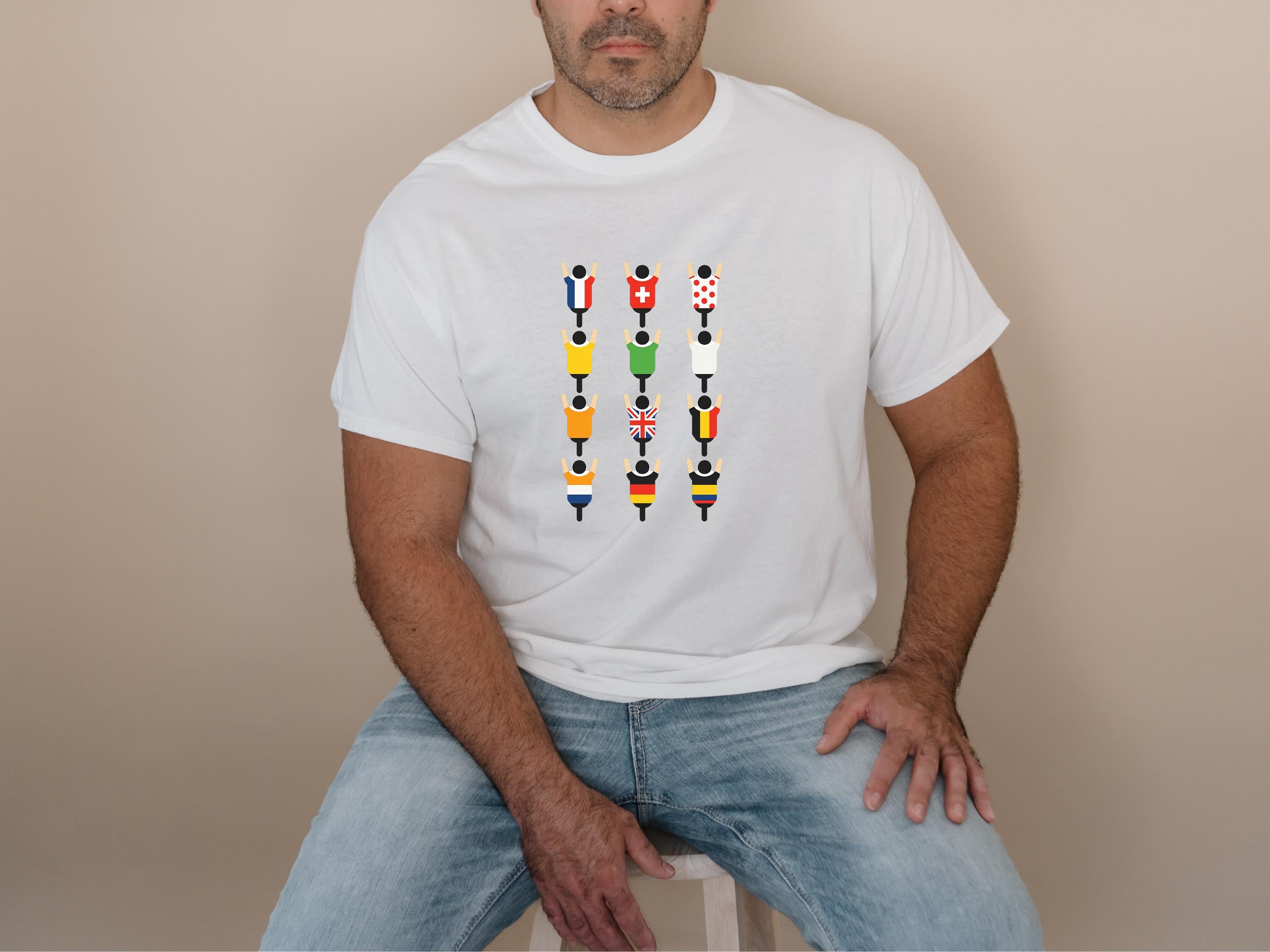 Peleton T Shirt Tour de France Shirt Fahrrad Tshirt Radfahren Shirt Radfahrer Shirt Fahrrad Enthusiast Fahrrad Fan Graphic Tee – Cozy Vibes · High-Quality Print