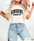 Retro Comfort Summer Shirt Summer Vacay Tshirt Retro Beach Holiday Gift Sunshine On My Mind Tee Girls Trip Crewneck Beach Vibes Shirt Graphic Tee – Soft Feel · Perfect For Daily Wear